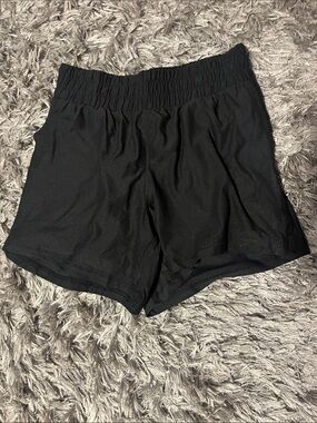 Athletic Works Black Women's Athletic Shorts with Elastic Waist